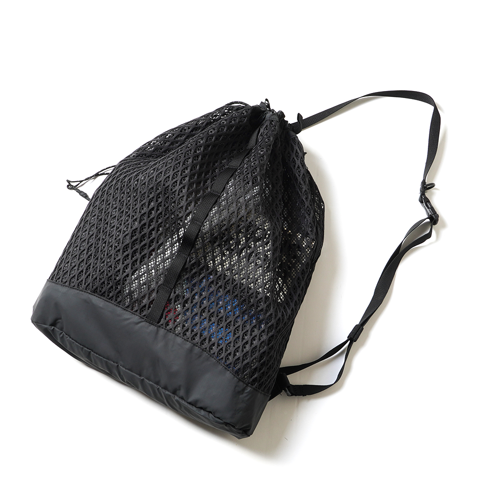 Double Face Mesh Shoulder Bag One Black