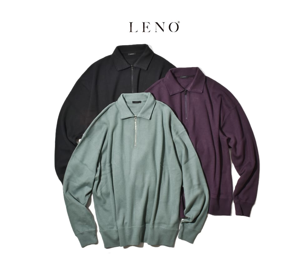 21AW LENO HALF ZIP PULLOVER T-SHIRT トップス Tシャツ/カットソー(七