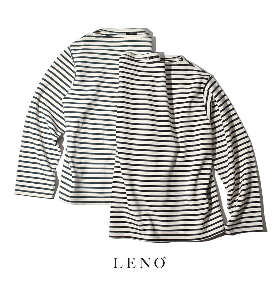 【50％OFF SALE セール】LENO/バスクシャツ ボーダー BASQUE